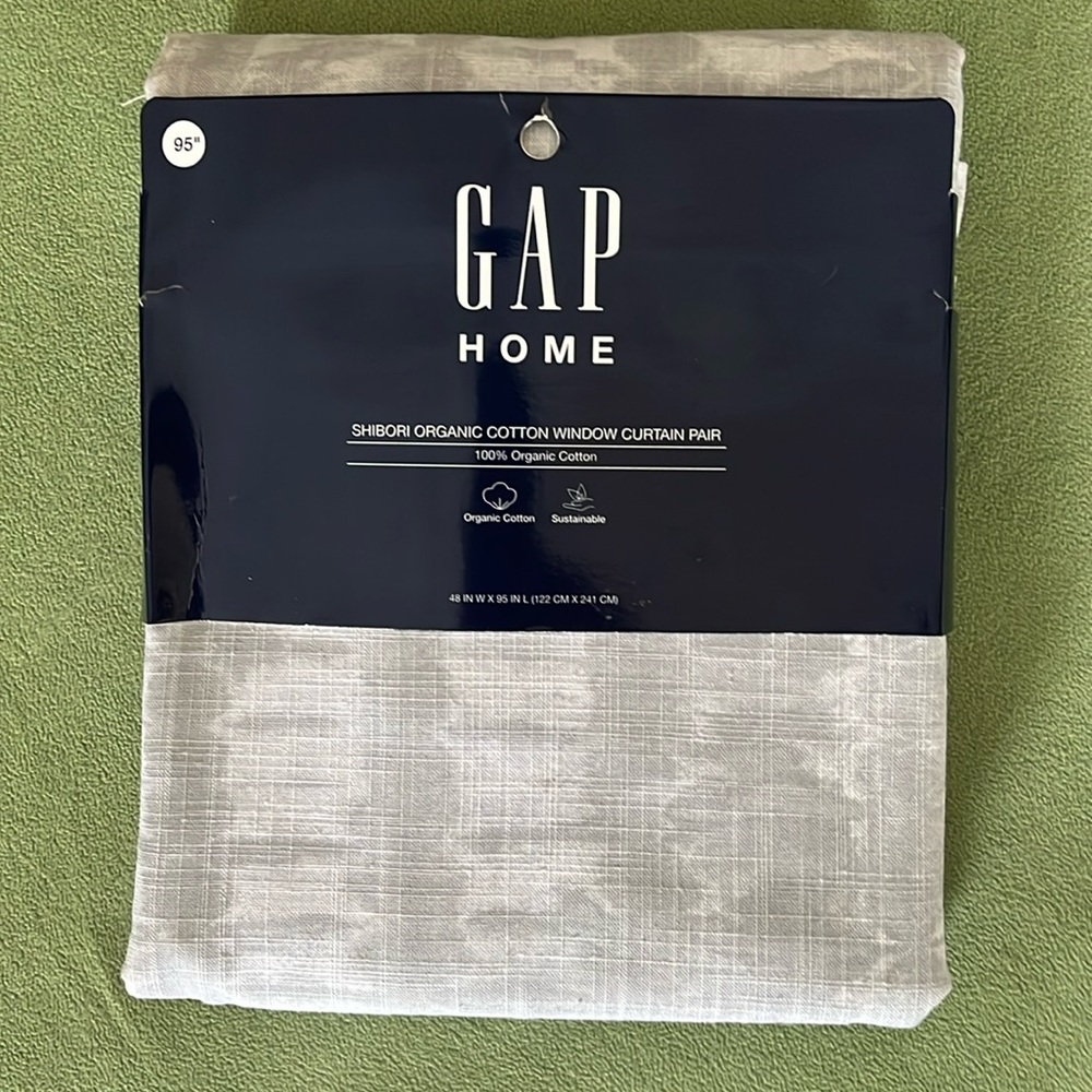 GAP HOME Organic Shibori Cotton Curtains